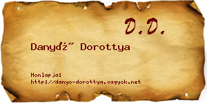 Danyó Dorottya névjegykártya