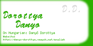 dorottya danyo business card